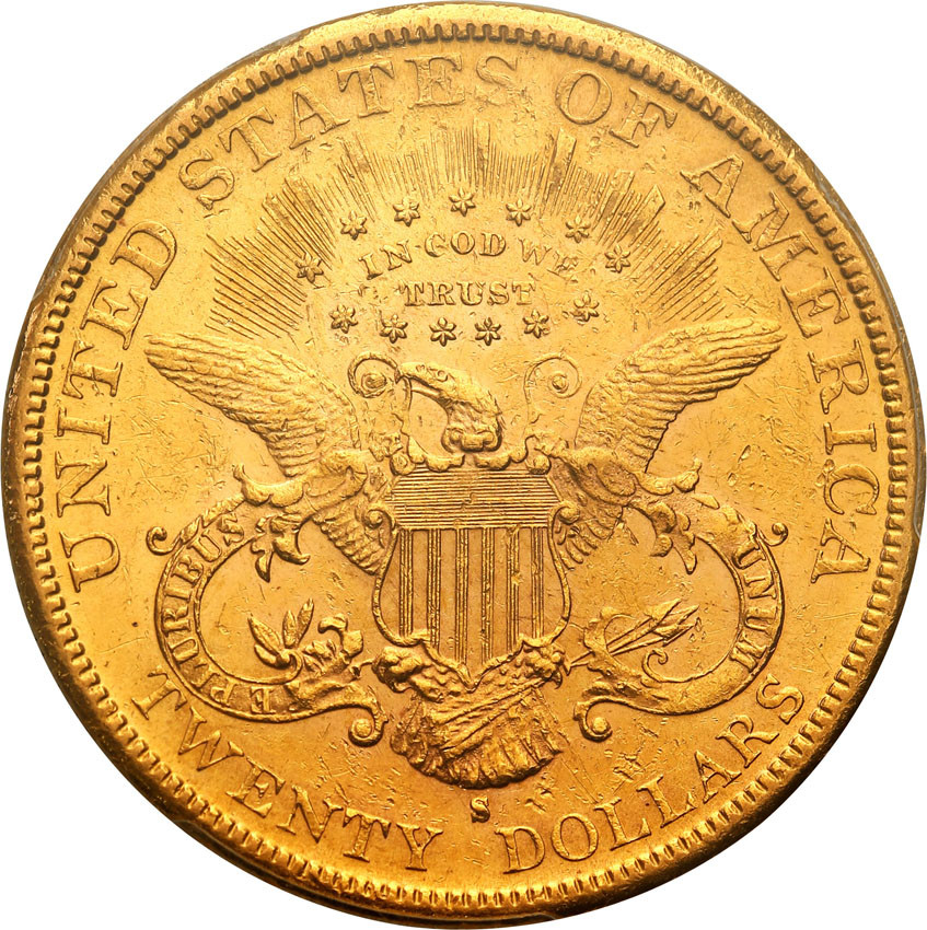 USA 20 dolarów 1882 S San Francisco PCGS MS61